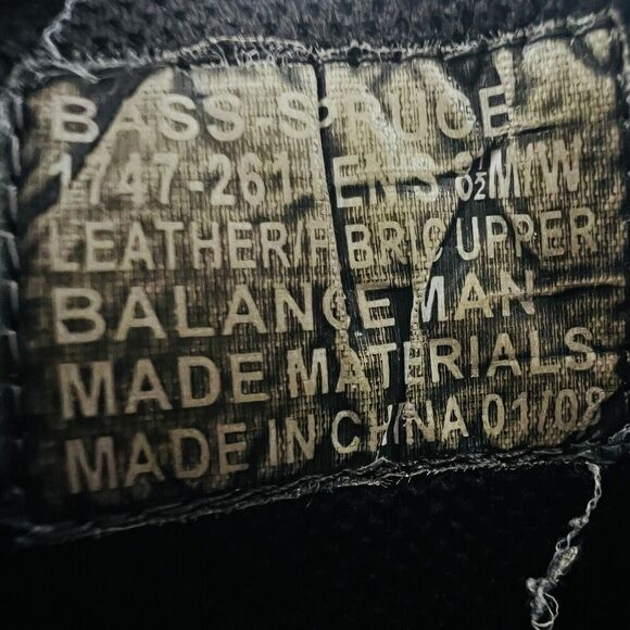 🎉Clearance🎉Bass Spruce Brown Leather Chunky Lug Worn Distressed Boots ~ 8.5MW - Picture 8 of 8